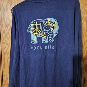 NWOT Ivory Ella Size XXL Hanukkah Long Sleeve Tshirt